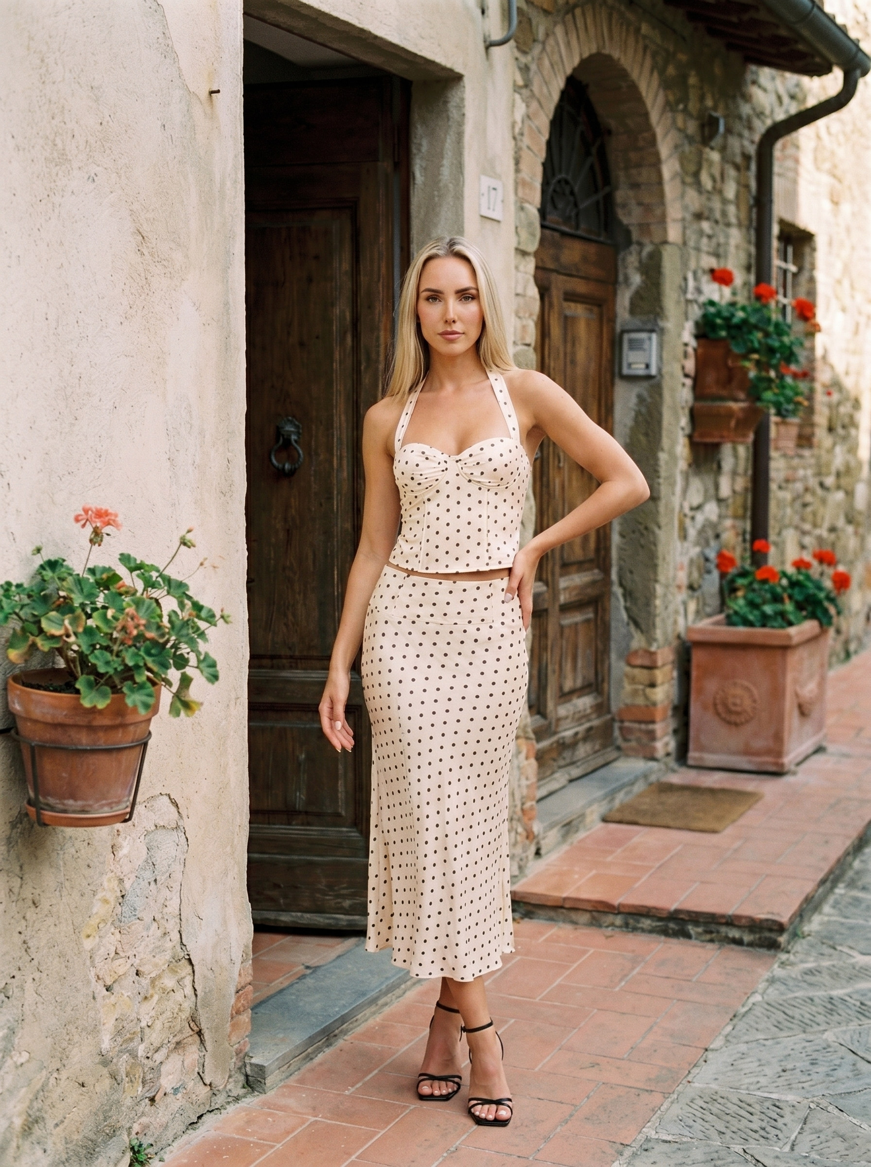 Ensemble Polka à pois